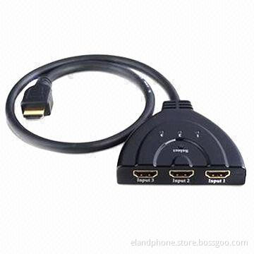 3-to-1 1,080P HDMI Switch, Supports 3D Defines Input/Output Protocols for Major 3D Video Formats